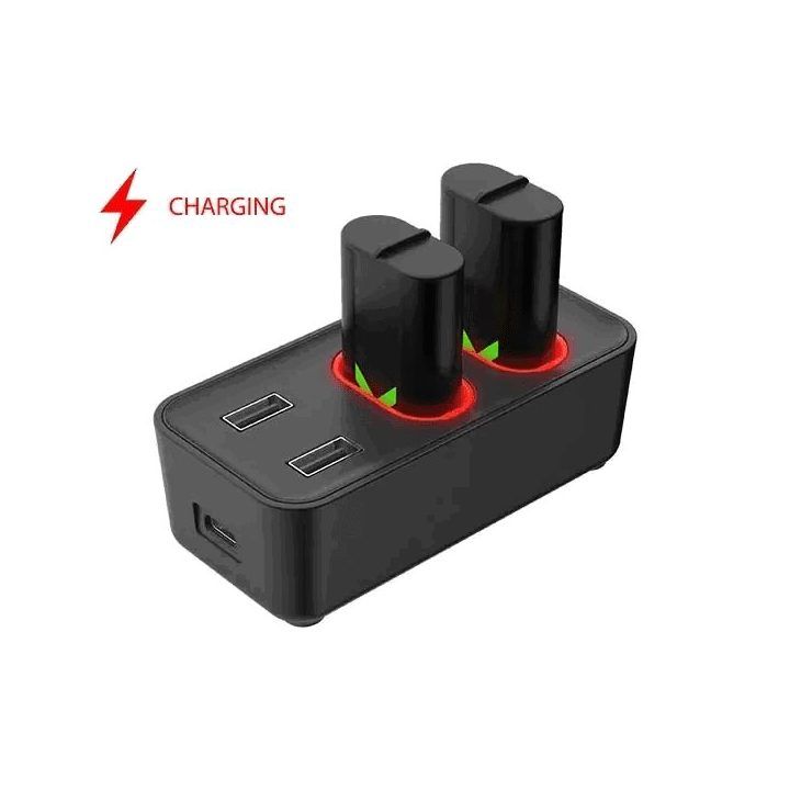 Xbox valdiklių įkroviklis ir USB 2.0 šakotuvas Subsonic SA5704-SX, 2 × 1200 mAh