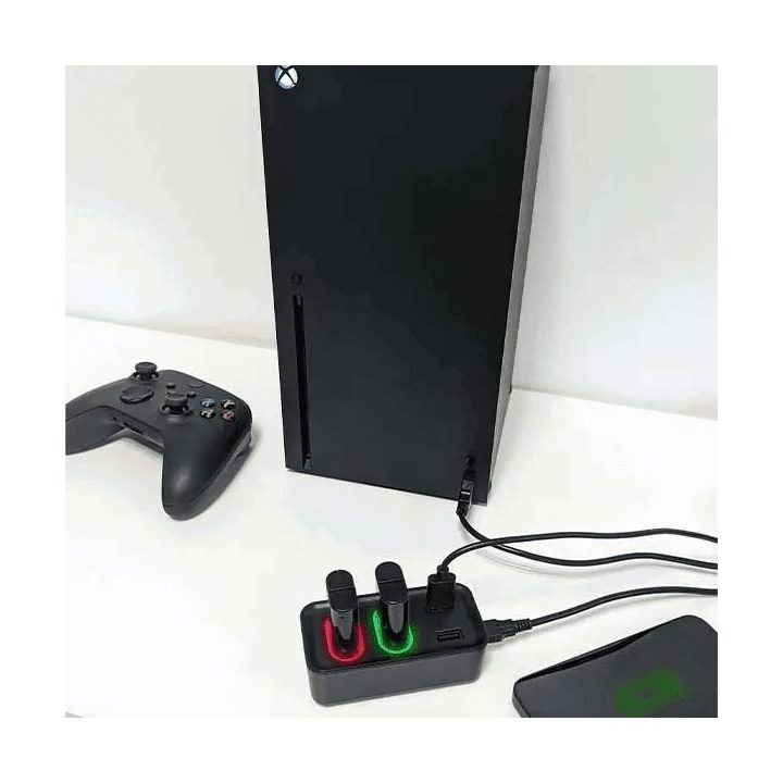 Xbox valdiklių įkroviklis ir USB 2.0 šakotuvas Subsonic SA5704-SX, 2 × 1200 mAh