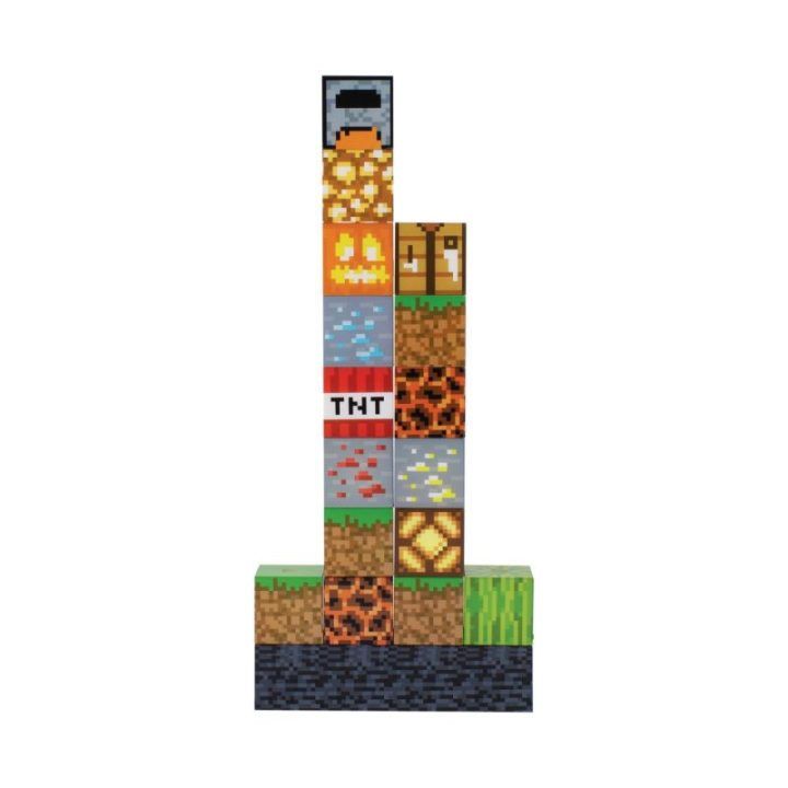 Dekoratyvinis kaladėlių šviestuvas Minecraft Paladone, 16 kaladėlių