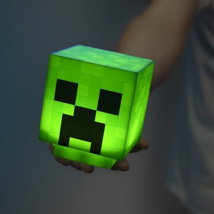 Dekoratyvinis šviestuvas su Minecraft Creeper personažu Paladone, 11 cm