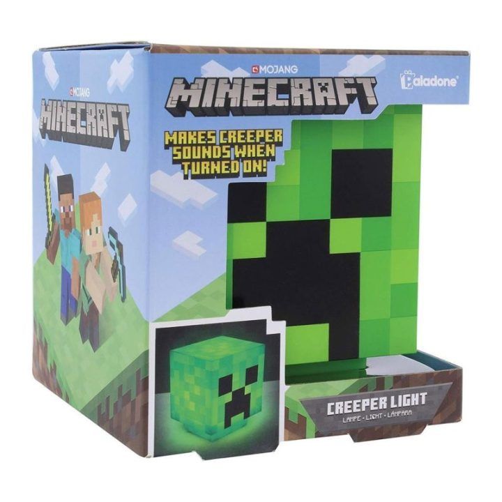 Dekoratyvinis šviestuvas su Minecraft Creeper personažu Paladone, 11 cm
