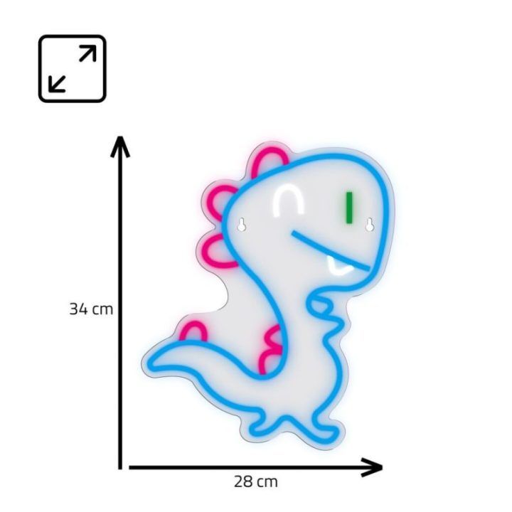 Neoninė lempa su dinozauro motyvu Manta SNL56MT