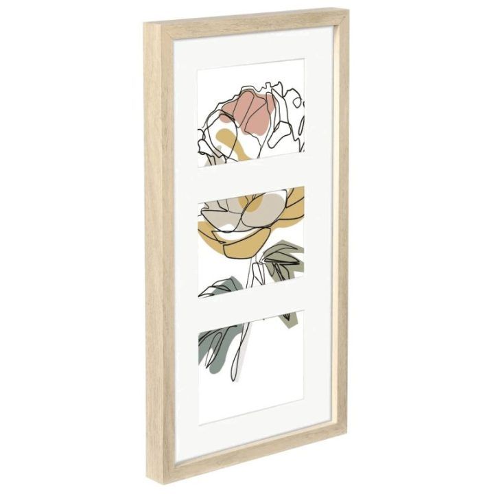 Ąžuolo apdailos nuotraukų rėmelis 3 nuotraukoms Hama Kopenhagen, 25 × 55 cm