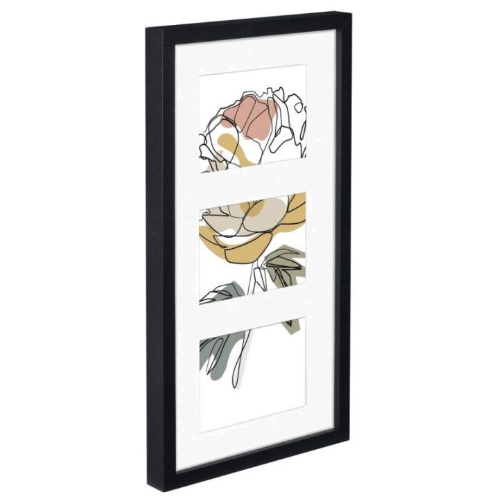 Nuotraukų rėmelis trims nuotraukoms Hama Kopenhagen, 25 × 55 cm, juodas