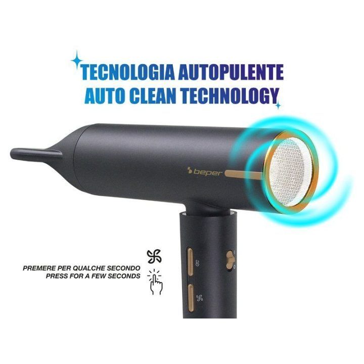Plaukų džiovintuvas su bešepetiniu varikliu Beper P301ASC010, 1800 W