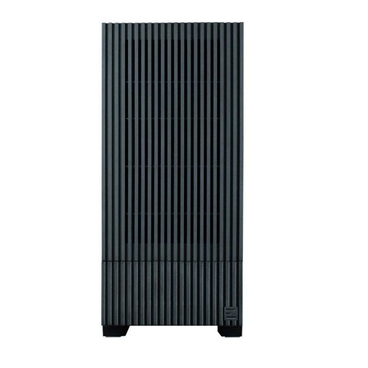 ATX kompiuterio korpusas su 15,6 colio ekranu Zalman Z10 DS, 1 × 120 mm ARGB ventiliatorius, juodas