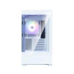 MATX kompiuterio korpusas su 3 × 120 mm ARGB ventiliatoriais Zalman P30 V2, baltas