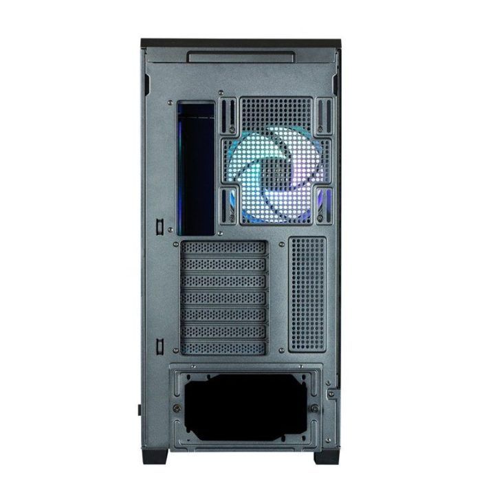 Vidutinio dydžio ATX kompiuterio korpusas su 4 × 120 mm ARGB ventiliatoriais Zalman P50 DS, juodas