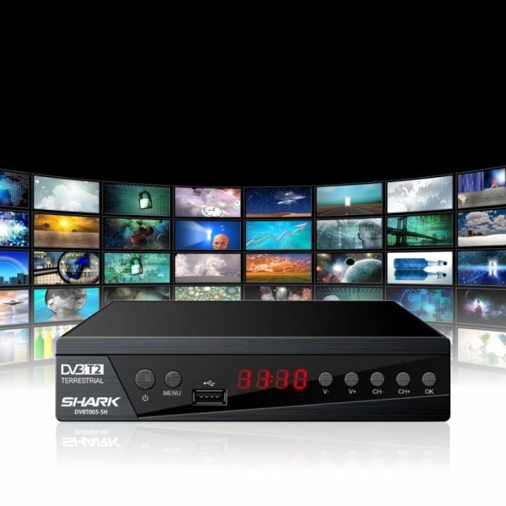 DVB-T2 televizijos imtuvas su HEVC palaikymu Manta SHARK