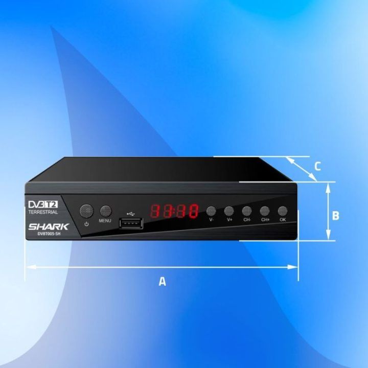 DVB-T2 televizijos imtuvas su HEVC palaikymu Manta SHARK