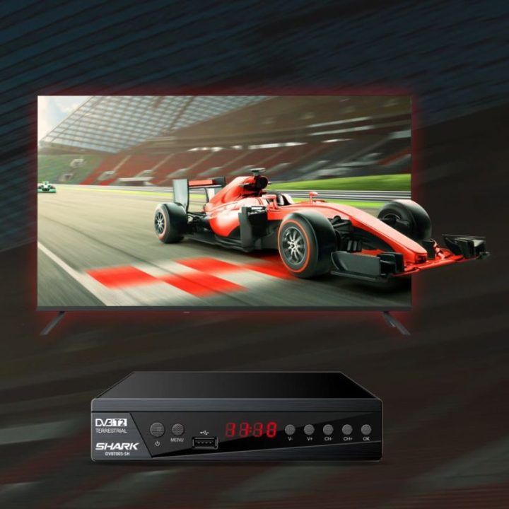 DVB-T2 televizijos imtuvas su HEVC palaikymu Manta SHARK