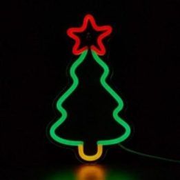 Kalėdų eglutės formos LED neoninis šviestuvas Manta SNL106MT