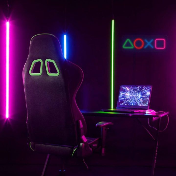 Dekoratyvinis neoninis LED šviestuvas su žaidimų simboliais Manta SNL111MT