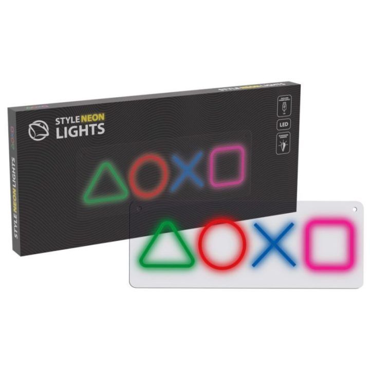 Dekoratyvinis neoninis LED šviestuvas su žaidimų simboliais Manta SNL111MT