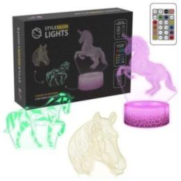 LED dekoratyvinio šviestuvo rinkinys su arklių motyvais Manta SNL116RGB