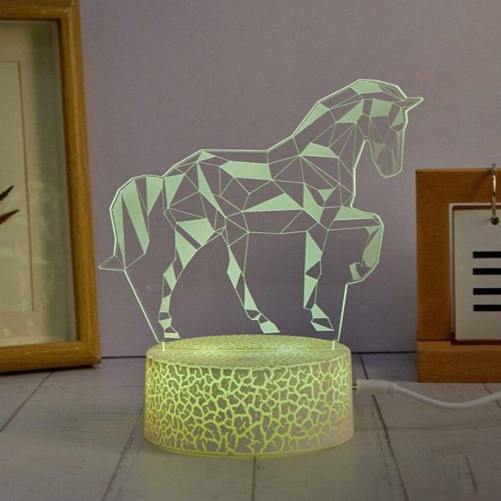 LED dekoratyvinio šviestuvo rinkinys su arklių motyvais Manta SNL116RGB