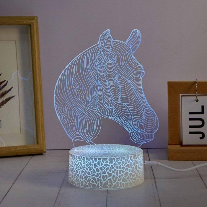 LED dekoratyvinio šviestuvo rinkinys su arklių motyvais Manta SNL116RGB