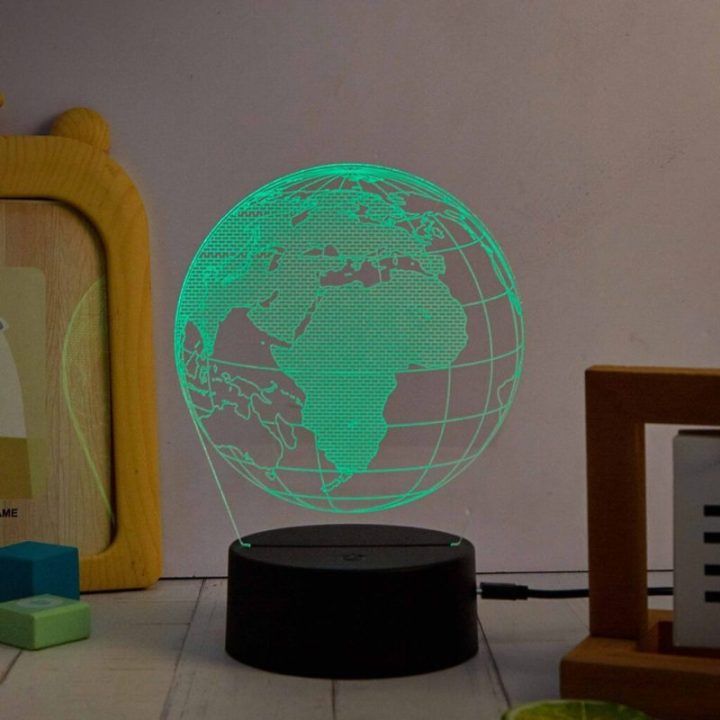 Dekoratyvinio LED šviestuvo rinkinys su 3 kosmoso dizainais Manta SNL118RGB Kosmos RGB 3D