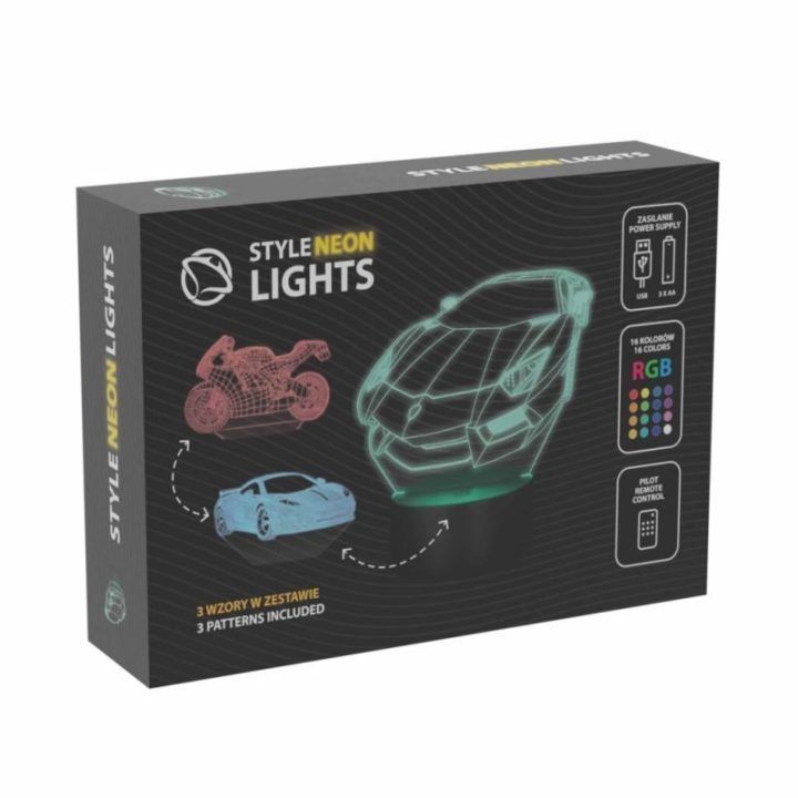 Dekoratyvinis LED šviestuvas su transporto priemonės motyvu Manta SNL120RGB