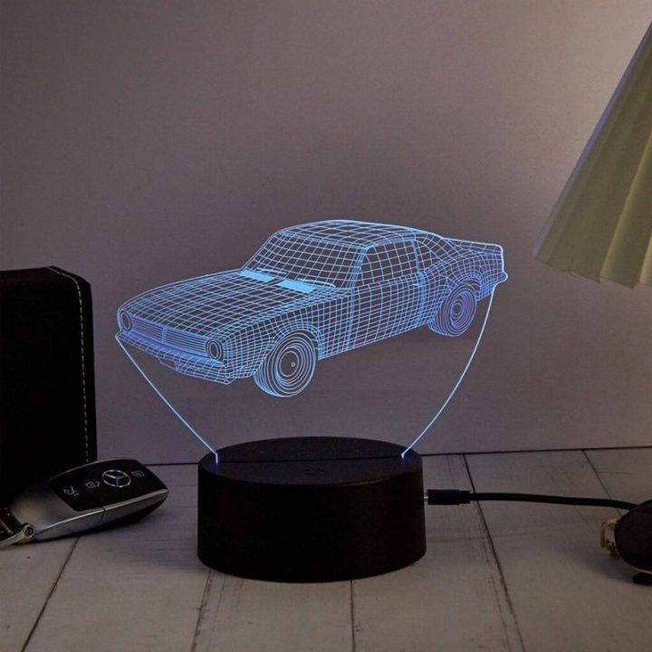 Dekoratyvinis LED šviestuvas su 3D efektu Manta SNL121RGB, 3 dizainai