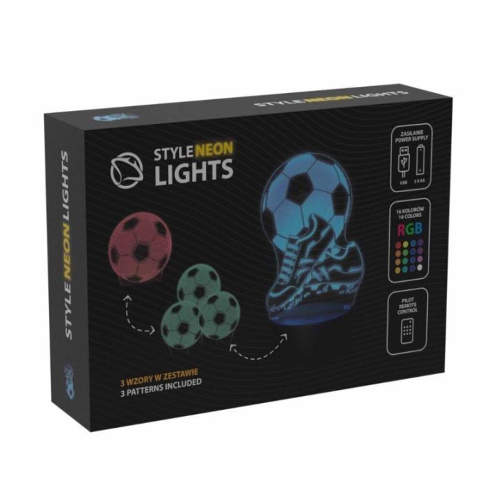 Dekoratyvinis LED šviestuvas su kamuolių 3D efektu Manta SNL124RGB