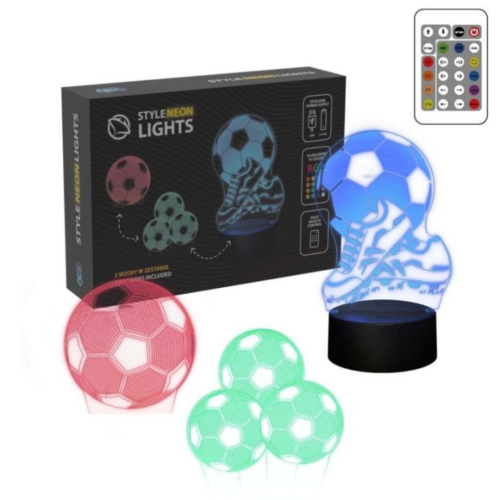 Dekoratyvinis LED šviestuvas su kamuolių 3D efektu Manta SNL124RGB