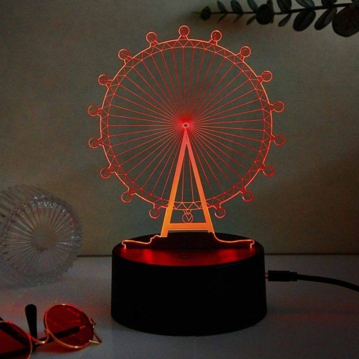 3D efekto RGB LED dekoratyvinis šviestuvas Manta SNL125RGB, 3 dizainai