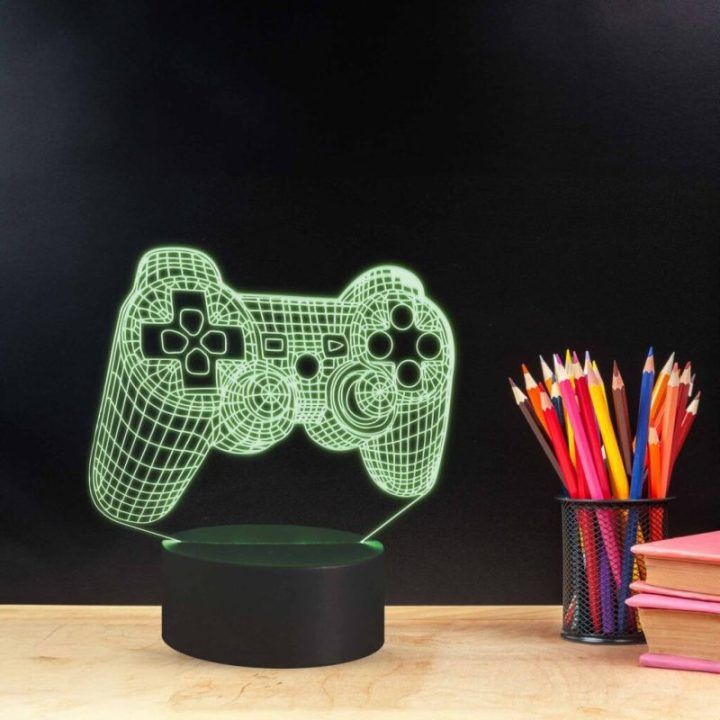 Dekoratyvinis RGB LED šviestuvas su 3D žaidimų valdiklio motyvu Manta SNL57RGB