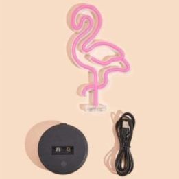 Dekoratyvinis LED šviestuvas su flamingo motyvu Manta SNL79PK, rožinis