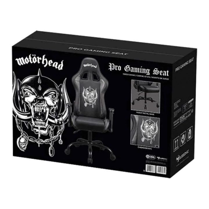 Žaidimų kėdė su 3D reguliuojamais porankiais Subsonic Motorhead