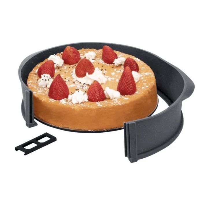 Silikoninė kepimo forma su grūdinto stiklo pagrindu Jata HMOL1124, 26 cm