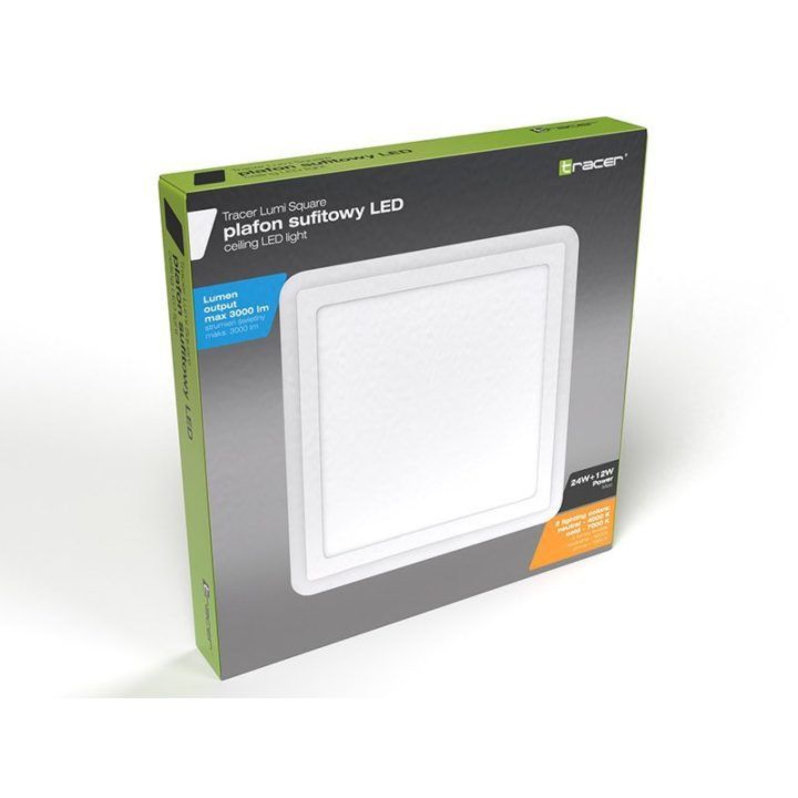 Kvadratinis LED lubinis šviestuvas Tracer Lumi Square