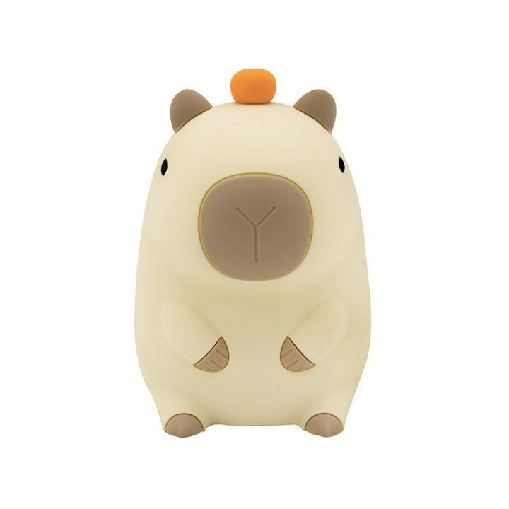 Kapibaros formos dekoratyvinis LED šviestuvas Tracer Capybara, smėlio spalvos