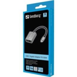 Gigabitinis USB-C tinklo adapteris Sandberg, 100 W