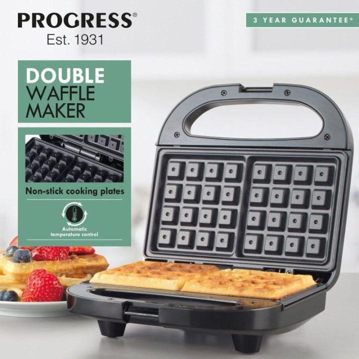 Dviguba vaflinė Progress EK5852PVDE, 9,5 × 22,2 × 22,1 cm