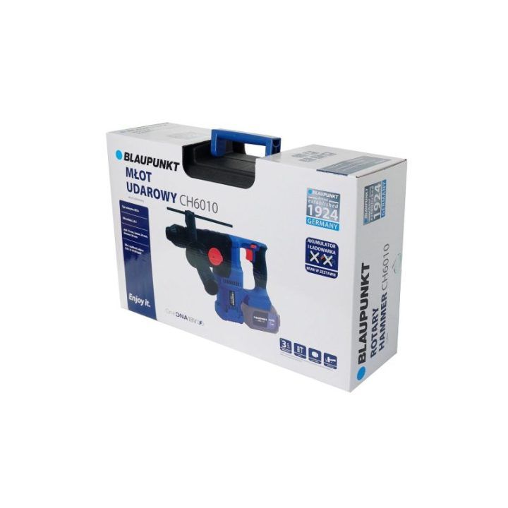 Akumuliatorinis perforatorius su bešepetėliniu varikliu Blaupunkt CH6010, 18 V