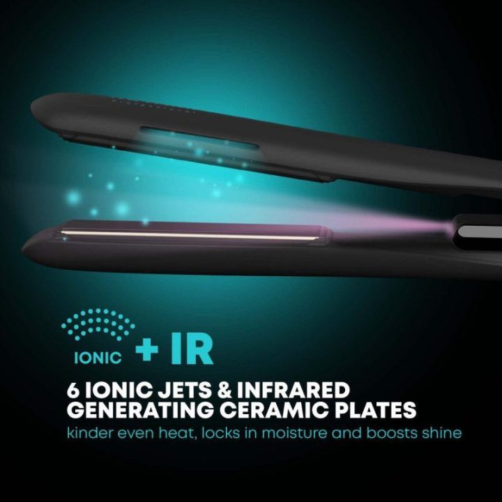 Plaukų tiesintuvas su jonine technologija Revamp ST-1850BK-EU Progloss Ion Shine, 130–210 °C