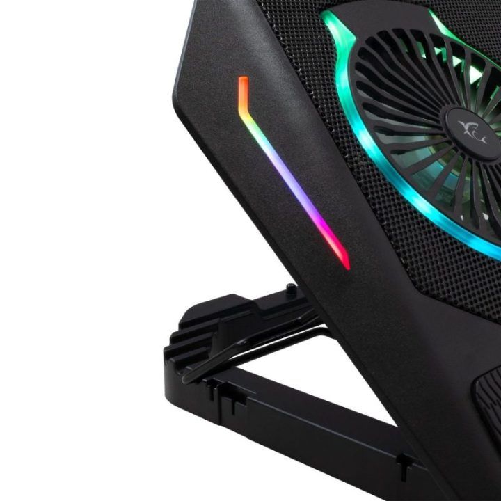 Nešiojamojo kompiuterio aušinimo stovas White Shark Ice Shadow GCP-10, iki 17,3 colio, juodas