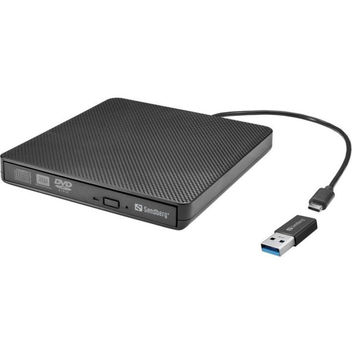 Išorinis DVD ir CD įrenginys su USB-C jungtimi Sandberg