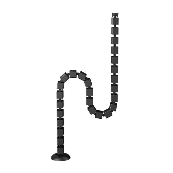 Kabelių tvarkymo sistema su tvirtinimu varžtais Sbox CC-1016B, 99 × 99 × 1292 mm, juoda