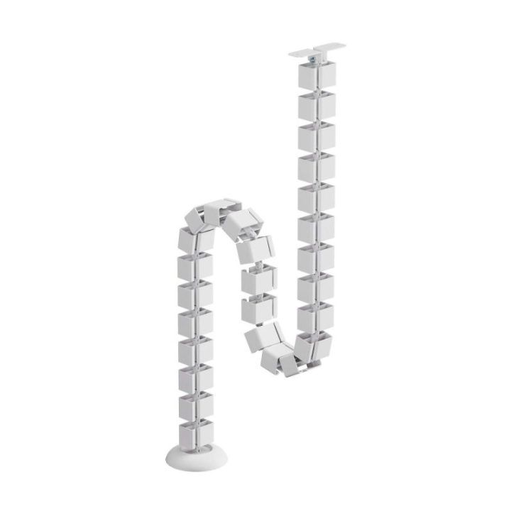 Kabelių tvarkymo sistema Sbox CC-1016W, 99 × 99 × 1292 mm, balta