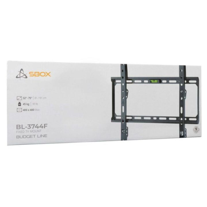 Stacionarus televizoriaus sieninis laikiklis Sbox BL-3744F, 32–75 colių, 45 kg