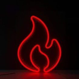Neoninis šviestuvas su liepsnos motyvu Manta SNL58RGB