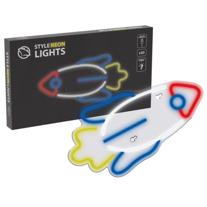 Neoninė LED lempa su raketos motyvu Manta SNL91MT