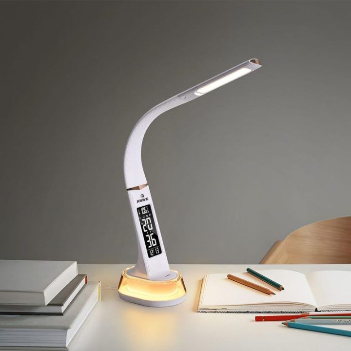 Stalinė lempa su RGB apšvietimu Hawk HW-LAMP05, balta