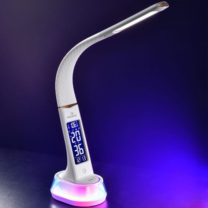 Stalinė lempa su RGB apšvietimu Hawk HW-LAMP05, balta