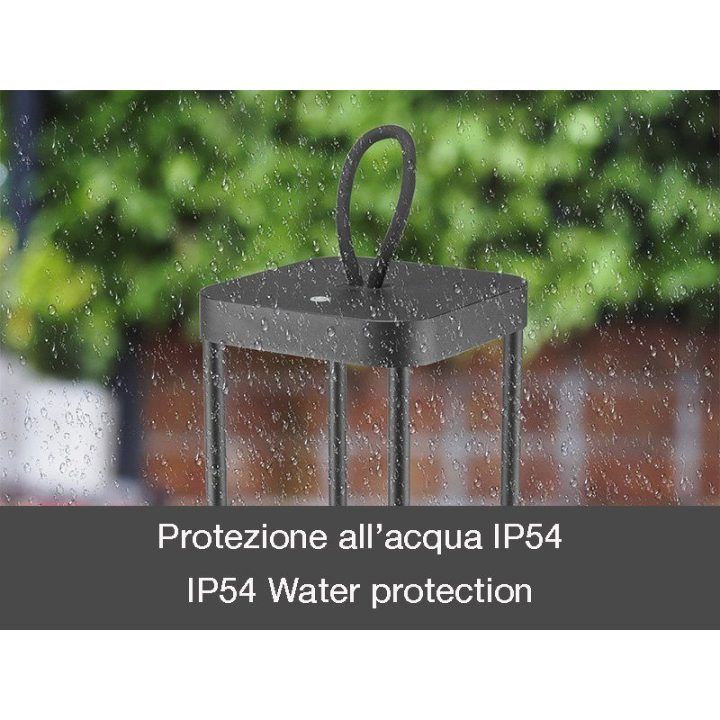 Įkraunamas žibintas Beper P207ILI100, 15 × 15 × 40 cm, juodas