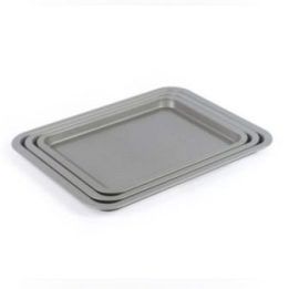 Kepimo skardų rinkinys Salter Essentials, 3 vnt., 31,3–38,5 cm, pilkas