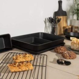 Kepimo skarda Salter Bakes, 36 cm, juoda