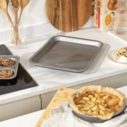 Kepimo skarda su nepridegančia danga Salter Essentials, 41 cm, pilka